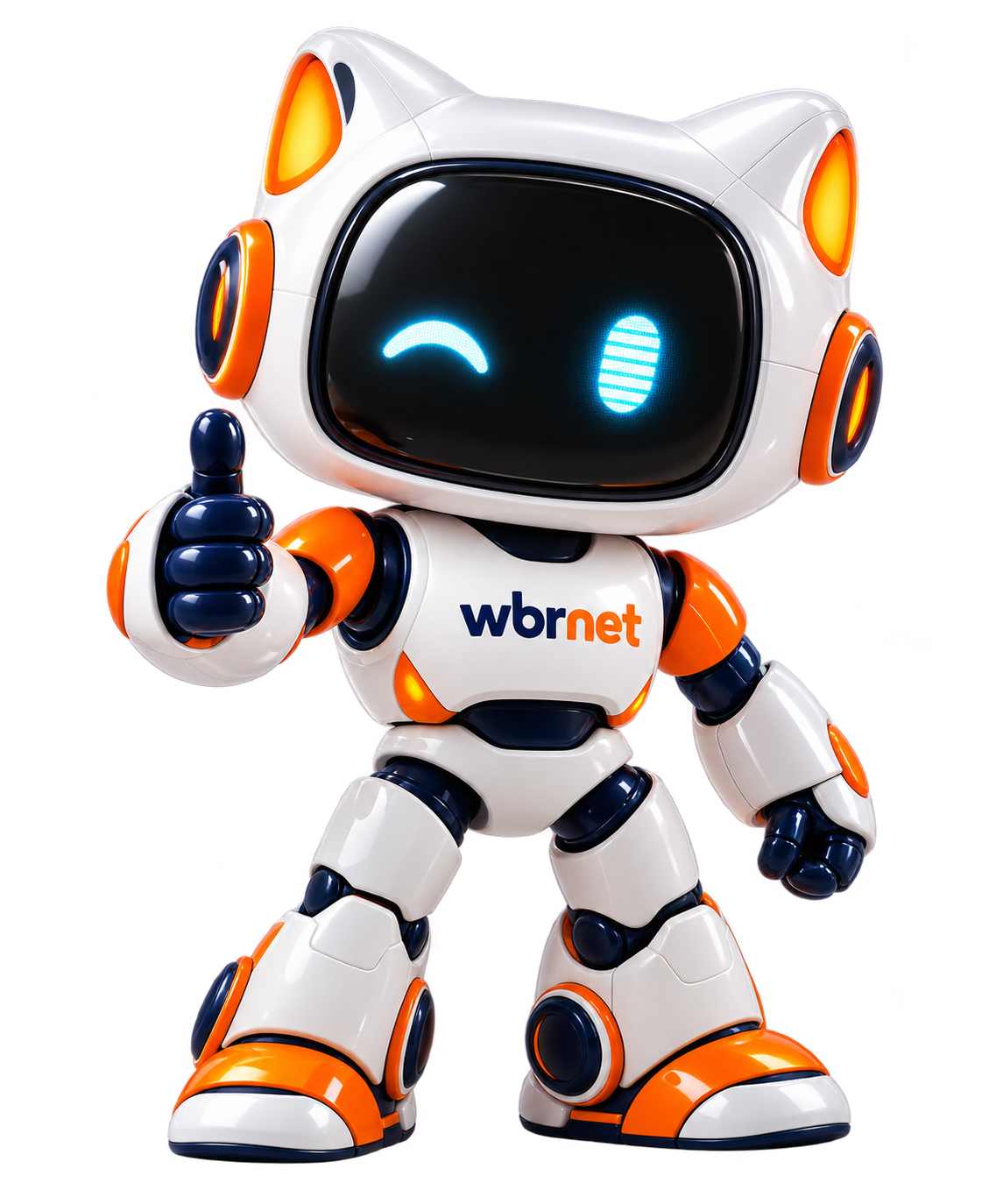 Mascote WBRNET ao lado do plano recomendado